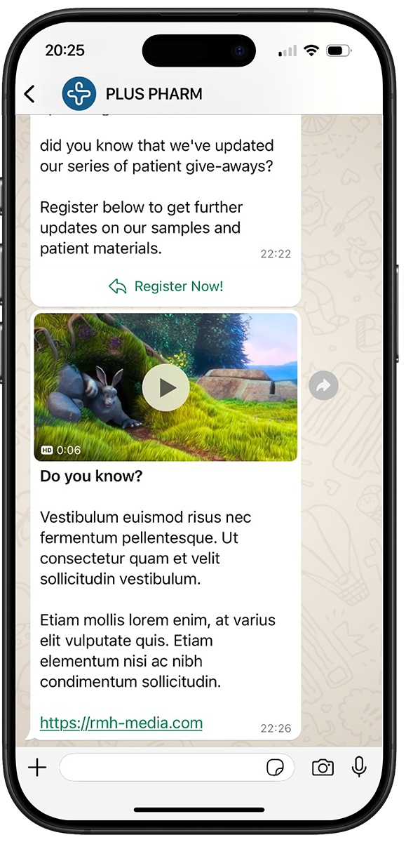 iPhone WhatsApp Conversation